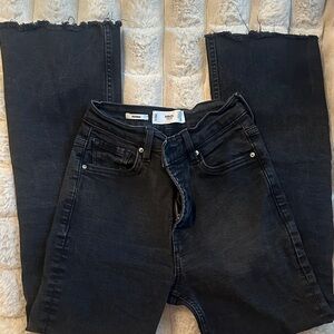 Mango Women's Black Ankle Jeans